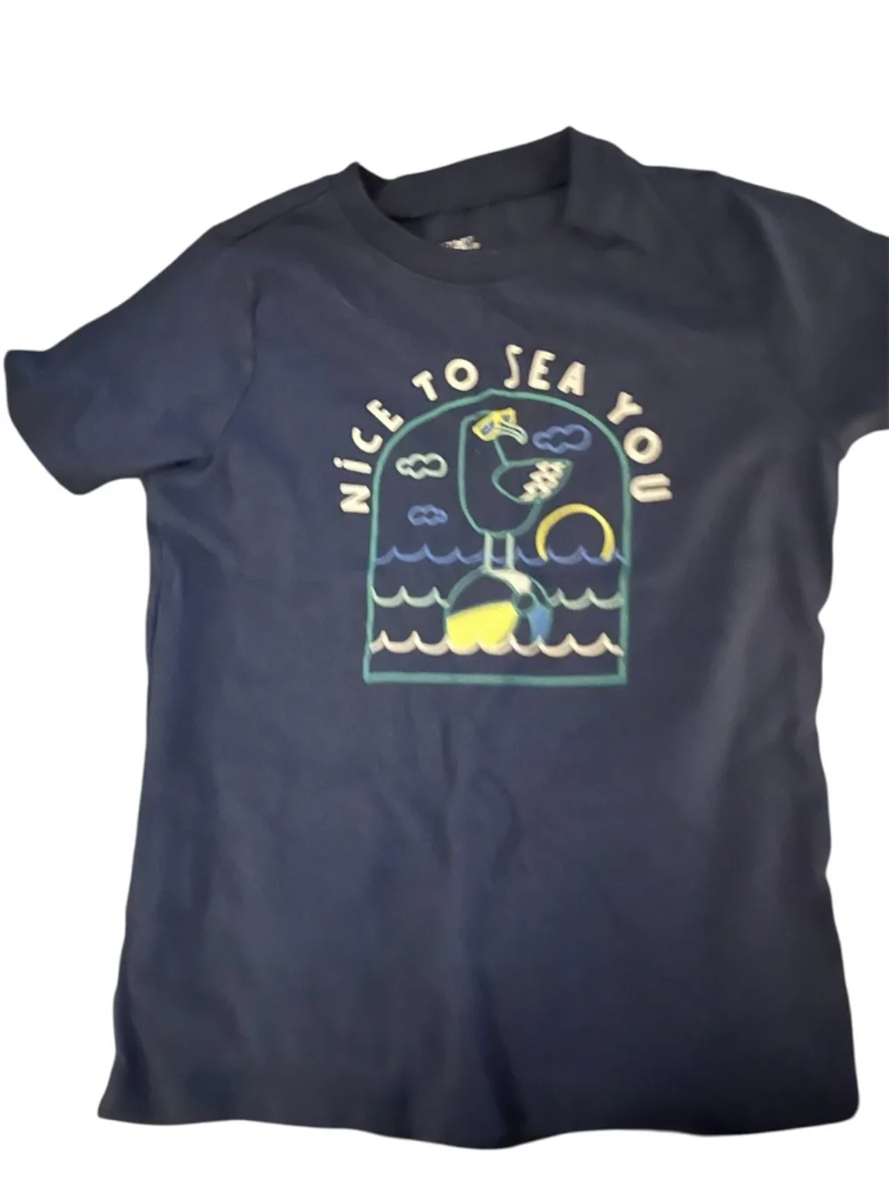 Garanimals Navy Short-Sleeve Tee with Colorful Seagull Graphic